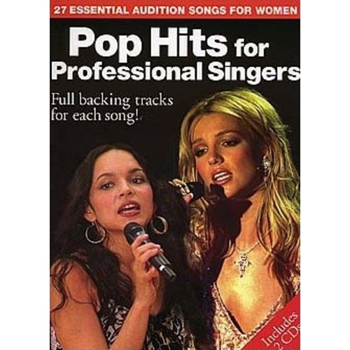 Pop Hits for Professional Singers Women's Book and 2 CDs