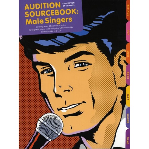 Audition Sourcebook Male Singers PVG Softcover Book/CD