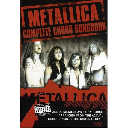 Metallica - Complete Chord Songbook Early Years (Softcover Book)