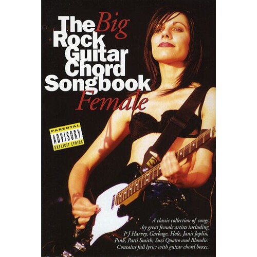 Big Rock Guitar Chord Songbook Female (Softcover Book)
