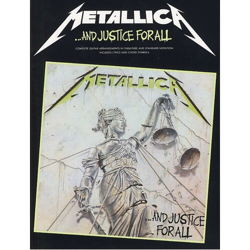 Metallica - And Justice For All Guitar TAB Book