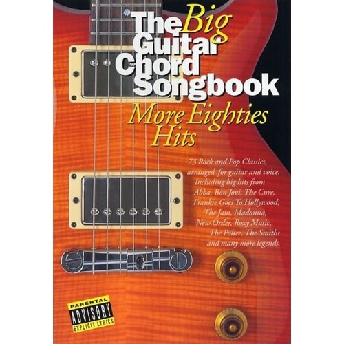 Big Guitar Chord Songbook More 80s Hits (Softcover Book)
