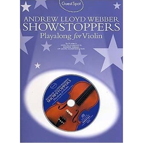 Guest Spot Webber Showstoppers Violin Softcover Book/CD