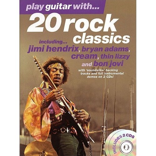 Play Guitar With 20 Rock Classics Book/2CDs (Softcover Book/CD)