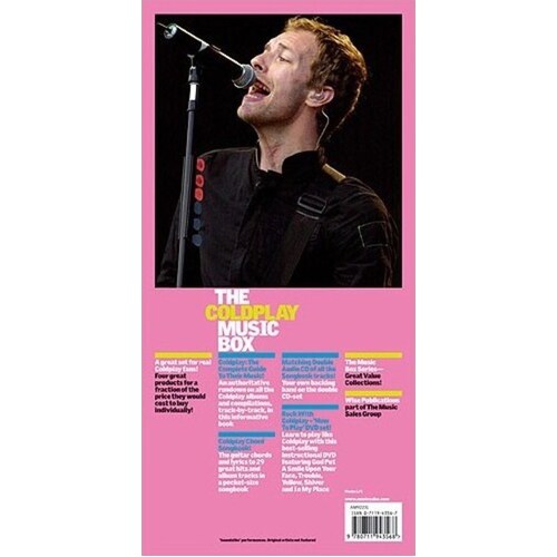 Coldplay Music Box Book/CD/Dvd