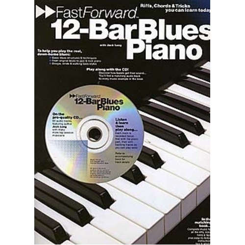 Fast Forward 12 Bar Blues Piano Book with CD