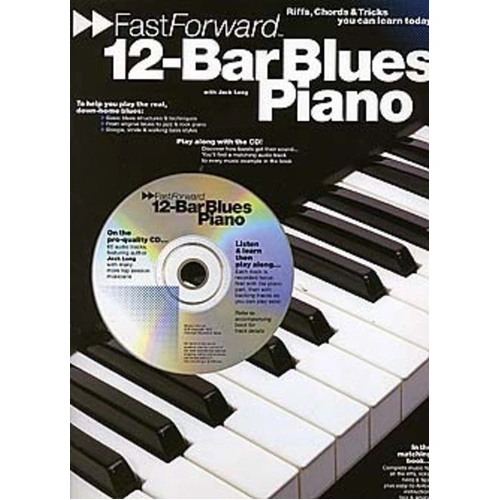 Fast Forward 12 Bar Blues Piano Book with CD by Jack Long