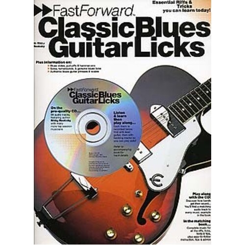 Fast Forward Classic Blues Guitar Licks Softcover Book/CD