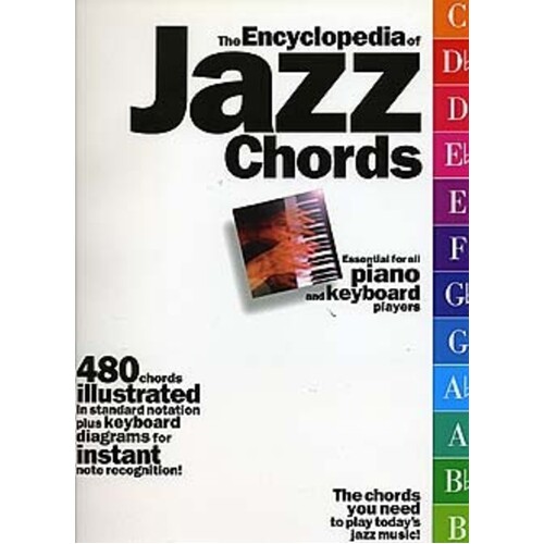 Encyclopedia Of Jazz Chords Piano/Keyboard (Softcover Book/CD-Rom) Book