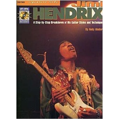 Hendrix - Signature Licks Guitar TAB Softcover Book/CD