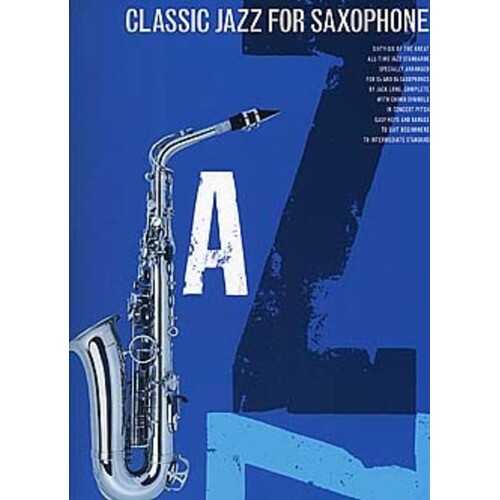 Classic Jazz For Saxophone (Softcover Book)