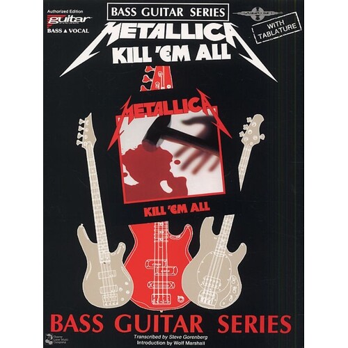 Metallica Kill Em All Bass TAB (Softcover Book)