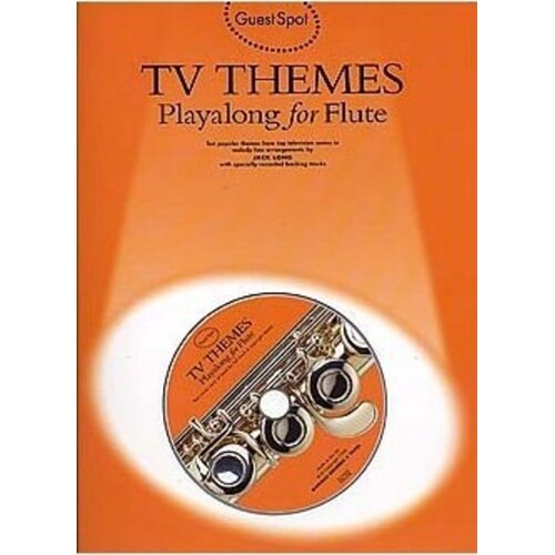 Guest Spot TV Themes Flute Softcover Book/CD