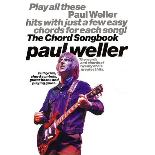 Paul Weller - Guitar Chord Songbook (Softcover Book)