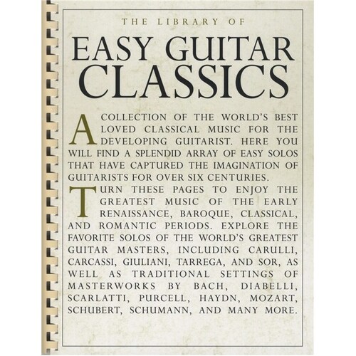 Library Of Easy Guitar Classics (Softcover Book)