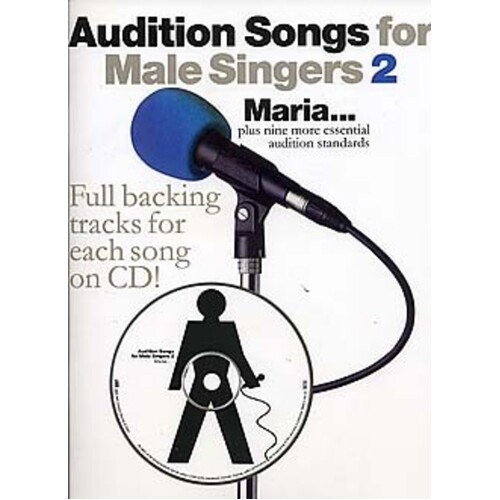 Audition Songs For Male Singers 2 Softcover Book/CD