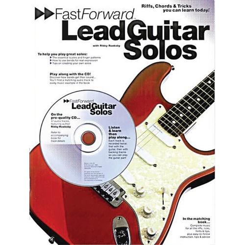 Fast Forward Lead Guitar Solos Softcover Book/CD