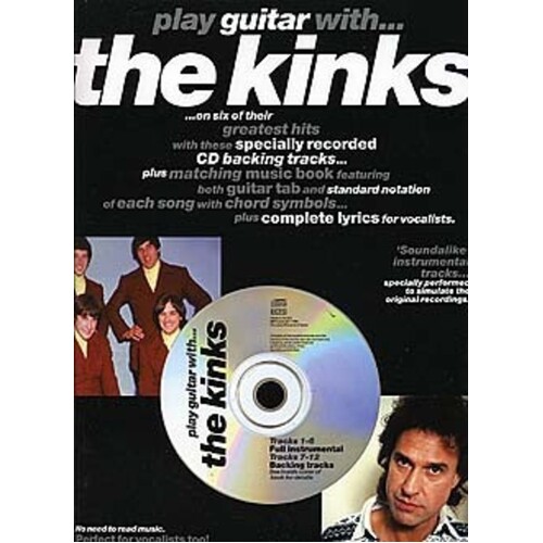 Play Guitar With The Kinks TAB Softcover Book/CD