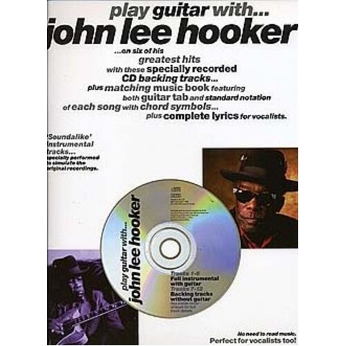 Play Guitar With John Lee Hooker TAB Softcover Book/CD