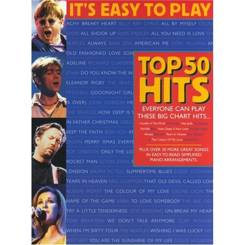 Its Easy To Play Top 50 Hits Vol 1 PVG (Softcover Book)