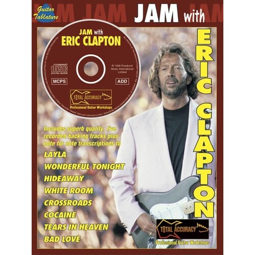 Jam With Eric Clapton Guitar TAB Softcover Book/CD