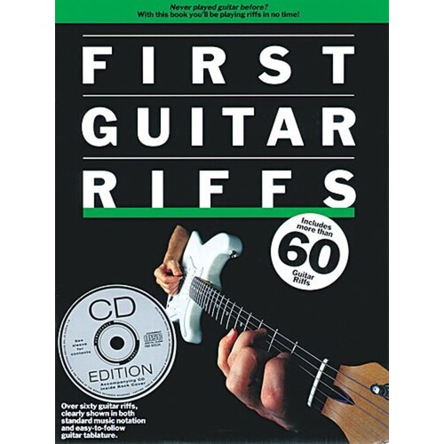 First Guitar Riffs TAB Softcover Book/CD