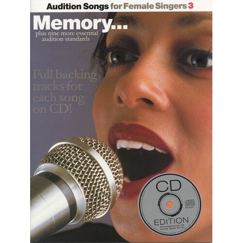 Audition Songs Female 3 Book/CD