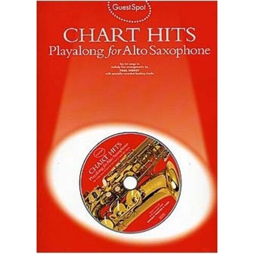 Guest Spot Chart Hits Alto Sax Softcover Book/CD