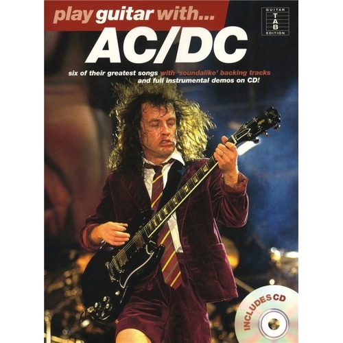 Play Guitar With AC/DC Guitar Tab Book with CD