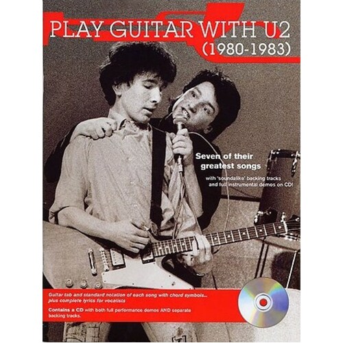 Play Guitar With U2 (1980-83) TAB Softcover Book/CD