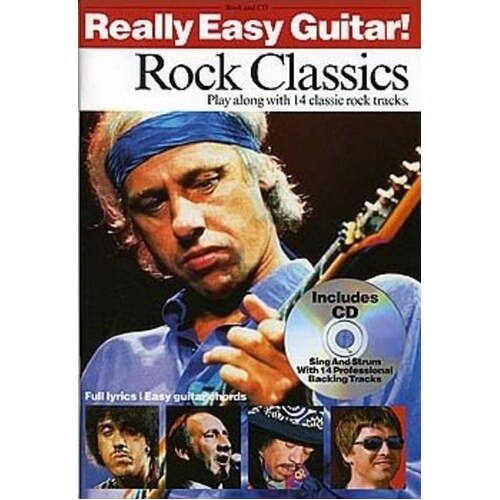 Really Easy Guitar Rock Classics TAB Softcover Book/CD
