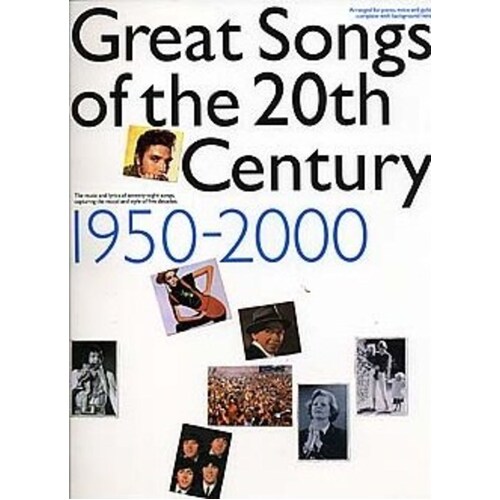 Great Songs Of 20th Century 1950-2000 PVG (Softcover Book)