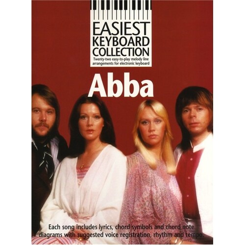 Easiest Keyboard Coll ABBA (Softcover Book)