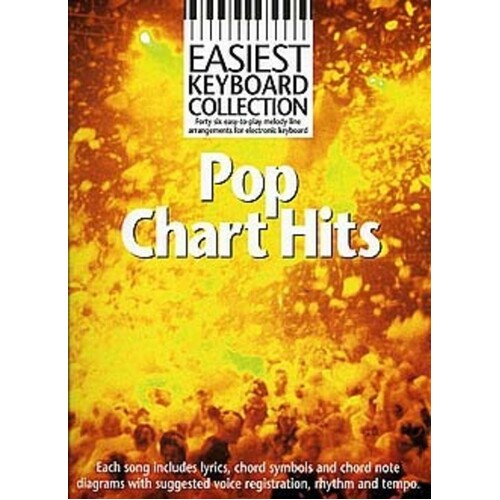 Easiest Keyboard Coll Pop Chart Hits (Softcover Book)