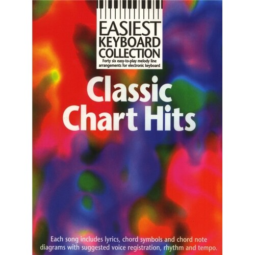 Easiest Keyboard Coll Classic Chart Hits (Softcover Book)
