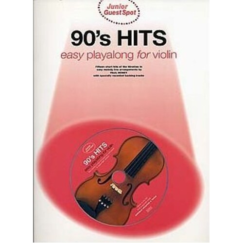Junior Guest Spot 90s Hits Violin Softcover Book/CD