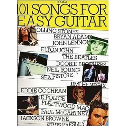 101 Songs Easy Guitar Book 3 Sheet Music Chords Beginners Book