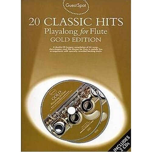 Guest Spot Gold 20 Classic Hits Flute Softcover Book/CD
