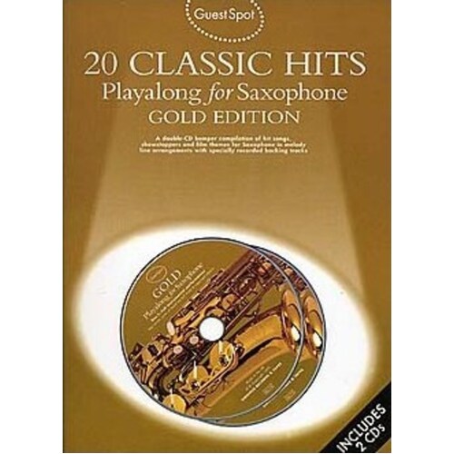 Guest Spot Gold 20 Classic Hits Alto Sax Softcover Book/CD