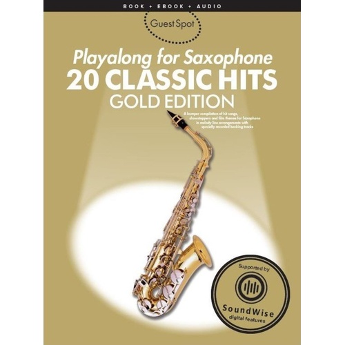 Guest Spot 20 Classic Hits for Alto Saxophone Book with Audio Streaming