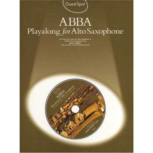 Guest Spot ABBA Alto Sax Softcover Book/CD