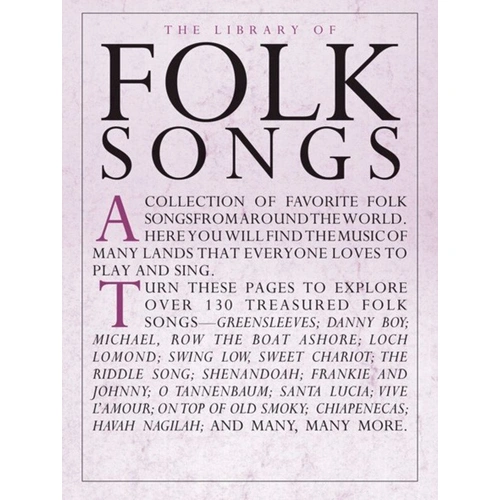 Library of Folk Songs PVG