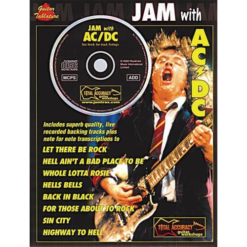 Jam With AC/DC Guitar Tab Book with CD
