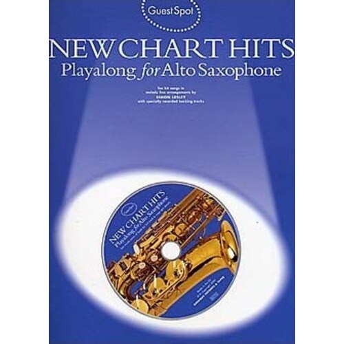 Guest Spot New Chart Hits Alto Sax Softcover Book/CD