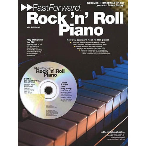Fast Forward Rock N Roll Piano Softcover Book/CD