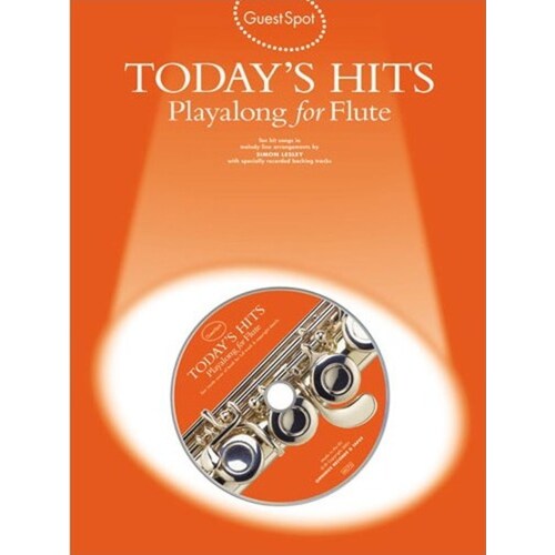 Guest Spot Todays Hits Flute Softcover Book/CD