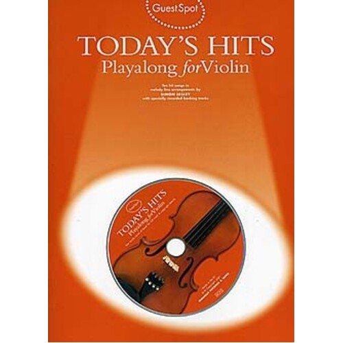 Guest Spot Todays Hits Violin Softcover Book/CD