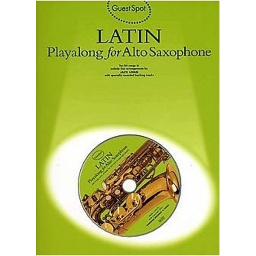 Guest Spot Latin Alto Saxophone BK/CD