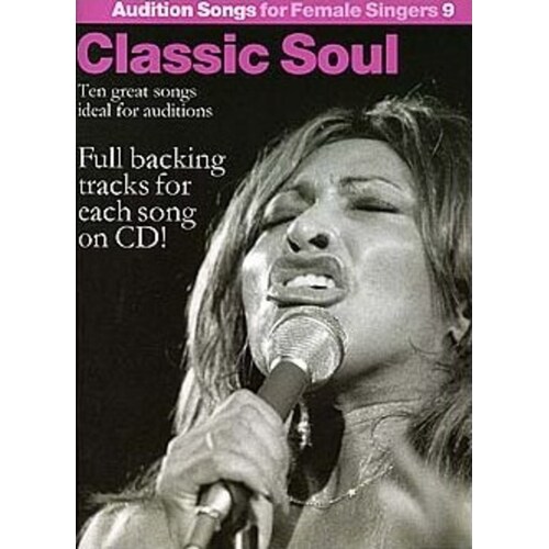 Audition Songs Female 9 Classic SoulBook/CD