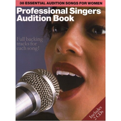 Audition Songs Prof. Women Book 2CDs Book